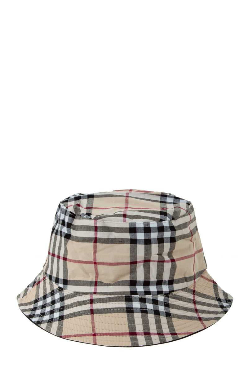 Plaid Check Print Cotton Bucket Hat 
CH5009