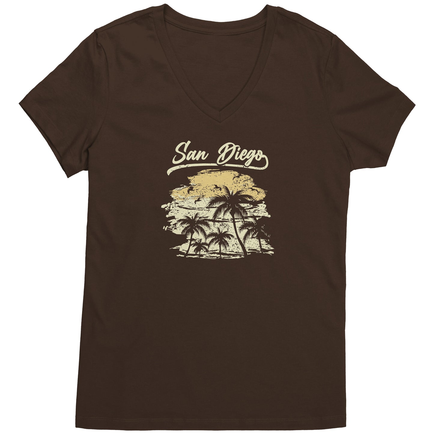 San Diego Palms Women's V-Neck Tee
