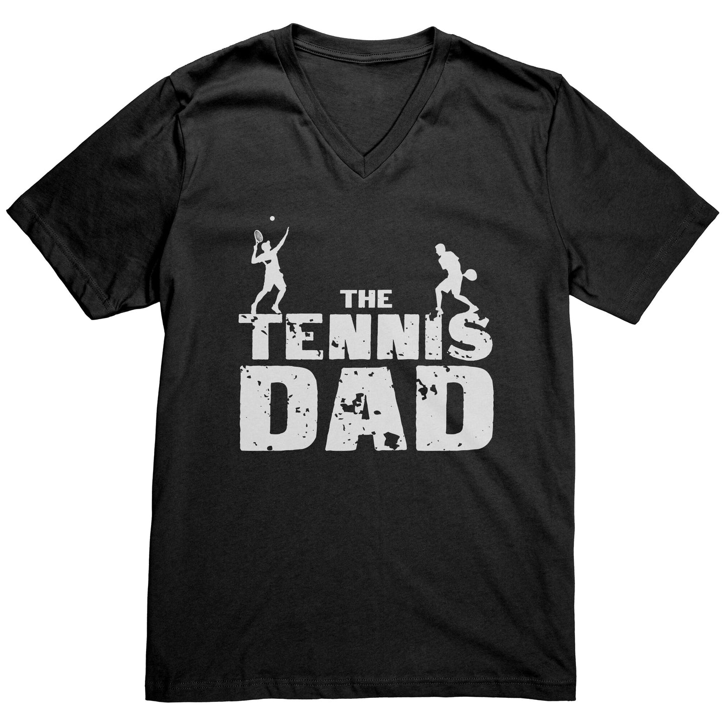 Tennis Dad Men's V Neck Tee