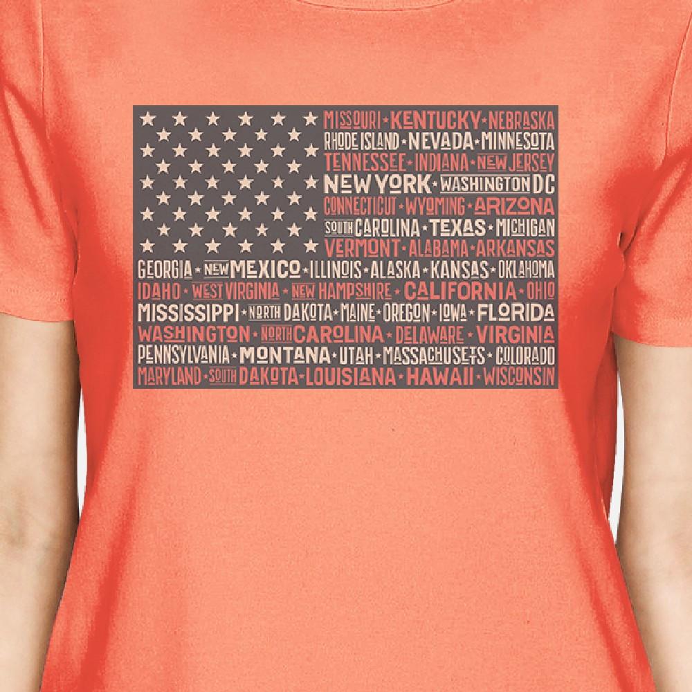 2021 U.S. Flag Graphic Tee for Women