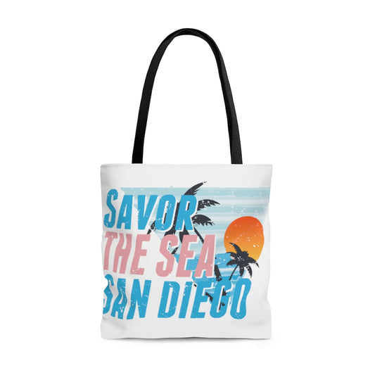 Savor the Sea San Diego Tote Bag